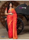 Red Colour Latest Exclusive Fancy Designer Festive Wear Silk Saree Collection 5201